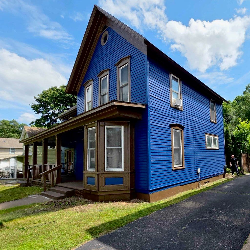 Victorian Home Revamp in Vibrant Cobalt Blue image